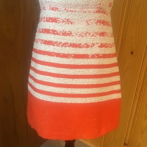 Milly Orange And White Ombré Dress Sz-6 - Picture 2 of 10